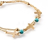304 Stainless Steel Multi-strand Bracelets STAS-D152-04G-10