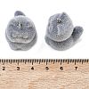 Flocking Opaque Resin Pendants RESI-F064-A13-3