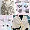 5Pcs 5 Styles Alloy Cardigan Clips AJEW-SC0004-38AS-5