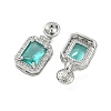 Brass Micro Pave Cubic Zirconia Pendants Settings KK-C172-23P-2