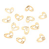 12Pcs 12 Styles 316L Stainless Steel Pendants STAS-TA0003-21G-3