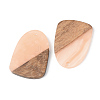 Opaque Resin & Walnut Wood Pendants RESI-S389-042A-C02-2