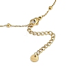 PVD Vacuum Plating 304 Stainless Steel Bowknot Pendant Satellite Chain Necklaces NJEW-I129-06G-3