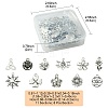 66Pcs 11 Styles Tibetan Style Alloy Pendants FIND-FS0002-22-4