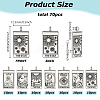 70Pcs 7 Styles Zinc Alloy Pendants FIND-HY0004-08-2