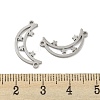 304 Stainless Steel Connector Charms STAS-P344-09P-3
