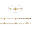 Handmade Golden Brass Enamel Link Chains CHC-K011-20G-2