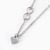 304 Stainless Steel Pendant Necklaces NJEW-O112-01P-4
