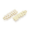 Alloy and Enamel Pendants PALLOY-T093-09B-G-3