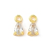 Brass Micro Pave Cubic Zirconia Pendants KK-D386-11G-1