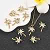 SHEGRACE Brass Micro Pave Clear Cubic Zirconia Pendants X-XGRQ2C285-409G-5