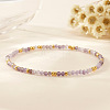 Natural Amethyst Beaded Strertch Bracelets LD6685-2-2