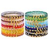 Glass Beads Bracelets BJEW-SW01604-02-1
