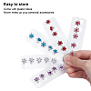 40Pcs 5 Colors Iron Rhinestone Hair Fastener for Girls Hairstyling MRMJ-ME0001-01-3