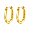 Stylish Stainless Steel Oval Hoop Earrings YV3043-5-1