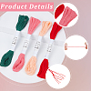 4 Skeins 4 Colors 6-Ply Cotton Embroidery Floss EMBR-WH20001-003B-6