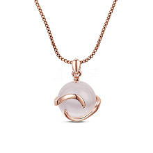 SHEGRACE Trendy Real Rose Gold Plated Necklace JN445A