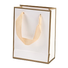 Rectangle Paper Bags with Ribbon Handles CARB-L011-01A-01