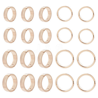 20Pcs 2 Styles Alloy Ring Round Binder Discs FIND-PH0007-75-1