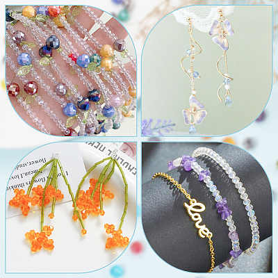 1008Pcs 24 Colors Electroplate Glass Beads Strands EGLA-HY0001-06-1