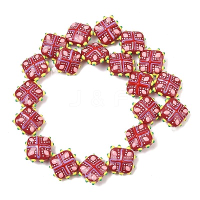 Glass Imitation Jade Beads GLAA-L051-03H-1