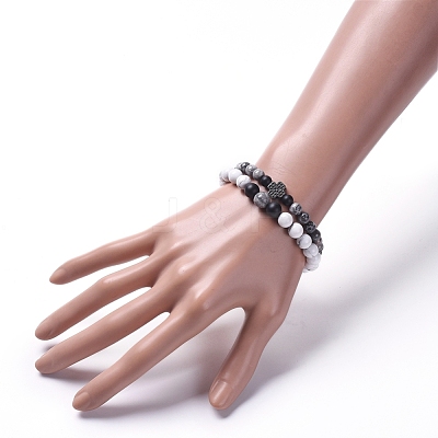 Stretch Bracelet Sets BJEW-JB05027-05-1