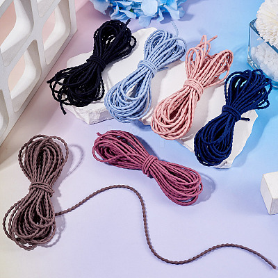 30M 6 Colors Polyester Elastic Cords EC-TA0001-07D-1