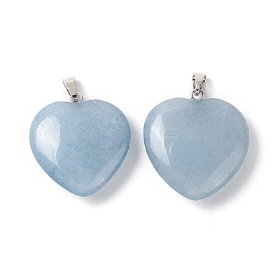 Natural White Jade Pendants G-G956-B38-FF-1