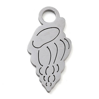 Anti-Tarnish 304 Stainless Steel Pendants STAS-M076-03P-1