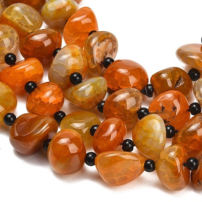 Natural Dragon Veins Agate Beads Strands GG-L001-I01-01-1
