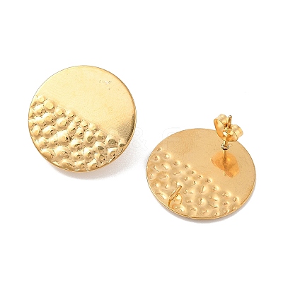 304 Stainless Steel Stud Earrings Findings EJEW-R151-01G-03-1