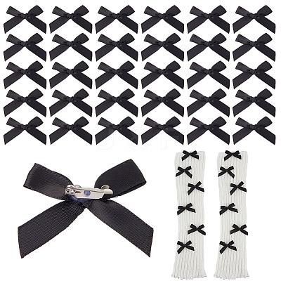 Bowknot Polyester Brooches JEWB-WH0028-68C-1