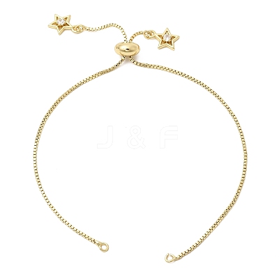 1MM Brass Box Chain Slider Bracelet Making MAK-K024-01G-1