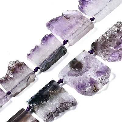 Natural Druzy Amethyst Beads Strands G-T133-14-1