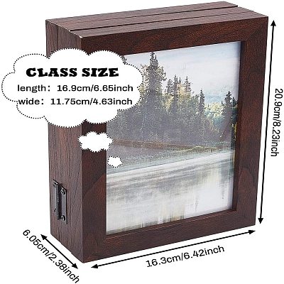 Hinged Wood Picture Frames Box DIY-WH0162-27B-1