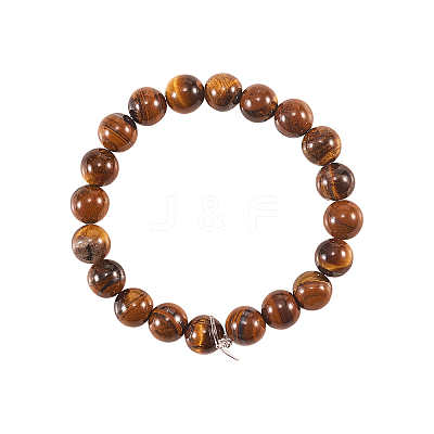 200Pcs Grade AB Natural Tiger Eye Round Beads G-CJ0001-49-1