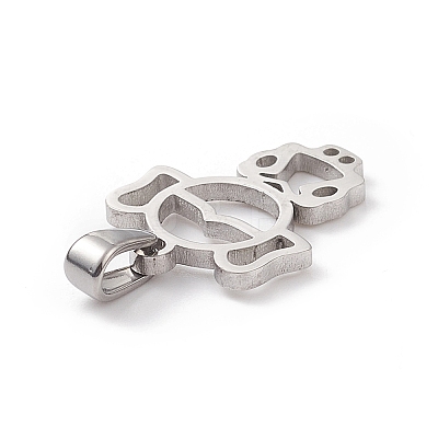 Non-Tarnish 304 Stainless Steel Pendants STAS-G284-21P-1