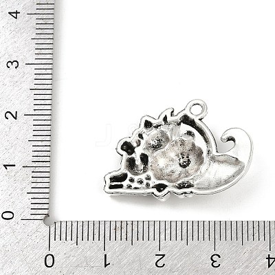 Tibetan Style Alloy Pendants PALLOY-P310-01B-AS-1