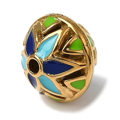 304 Stainless Steel Enamel Beads SA-CBA9422-01G-07-1