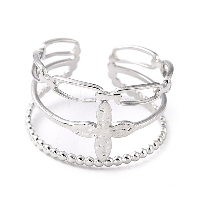 Tarnish Resistant 304 Stainless Steel Finger Rings RJEW-L102-22P-1