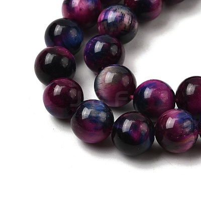 Natural Tiger Eye Beads Strands G-F561-10mm-B09-1