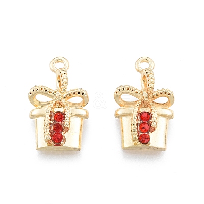 Alloy Rhinestone Pendants FIND-A017-48LG-1