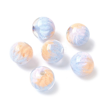 Two Tone Transparent Acrylic Beads OACR-D304-02L-1