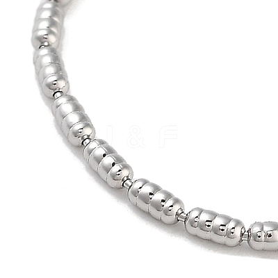 Brass Column Link Chain Necklaces NJEW-Q344-02P-1