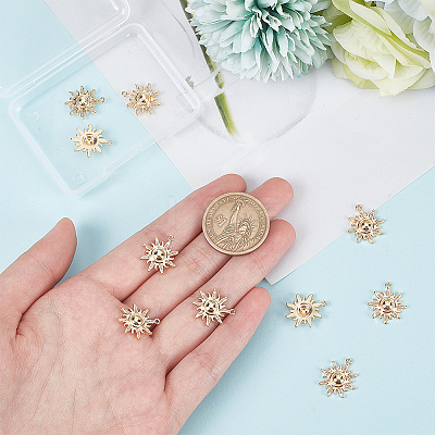 10Pcs Brass Pendants KK-BC0008-88-1
