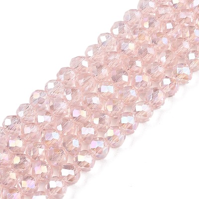 Electroplate Glass Beads Strands EGLA-A034-T10mm-B12-1