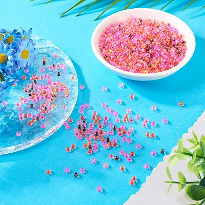 100G Transparent Glass Round Seed Beads SEED-TA0001-44A-1