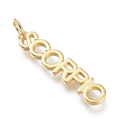 Brass Pendants ZIRC-I048-15G-06-1