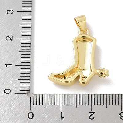 Brass Micro Pave Cubic Zirconia Pendants KK-M300-30G-1