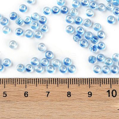 Transparent Inside Colours Glass Seed Beads X1-SEED-A032-04D-1